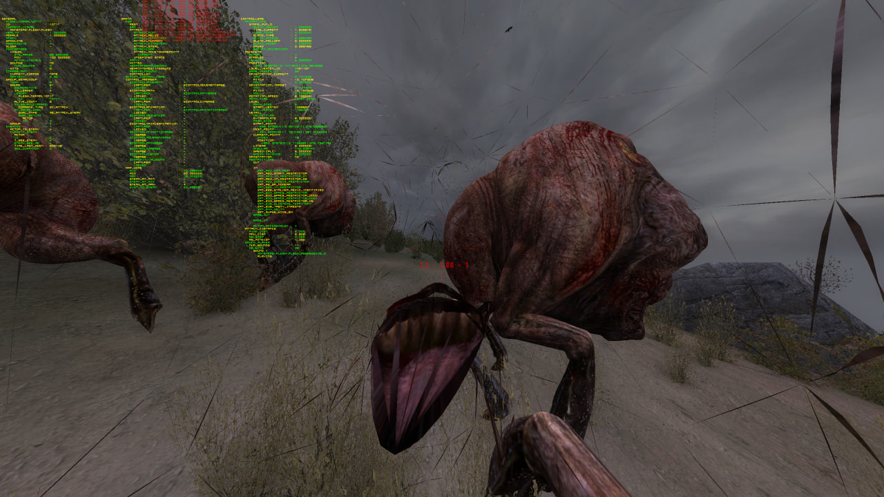 Monster AI debug overlay