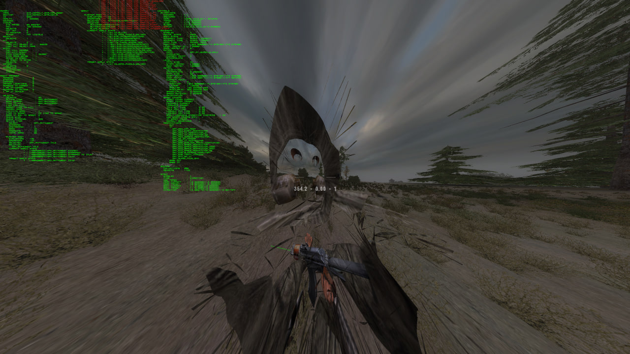 Stalker AI debug overlay